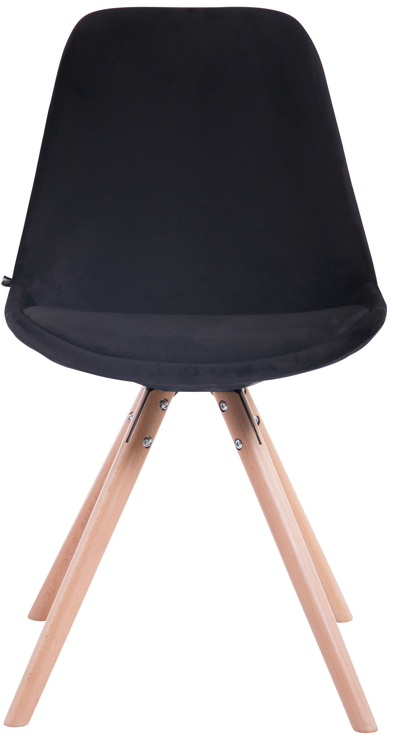 Eetkamerstoel Toulouse fluweel rond frame