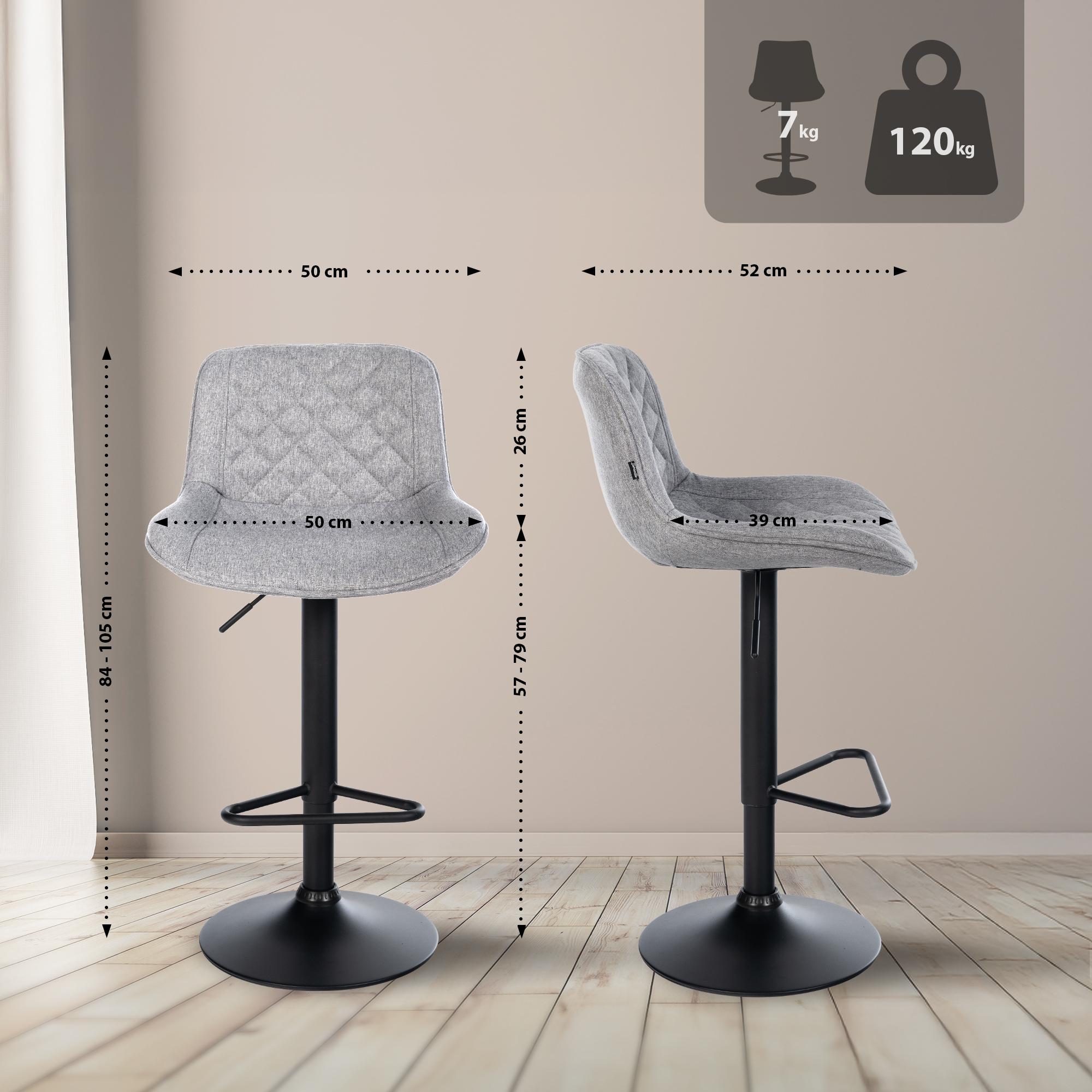 2er Set barkrukken Kasson