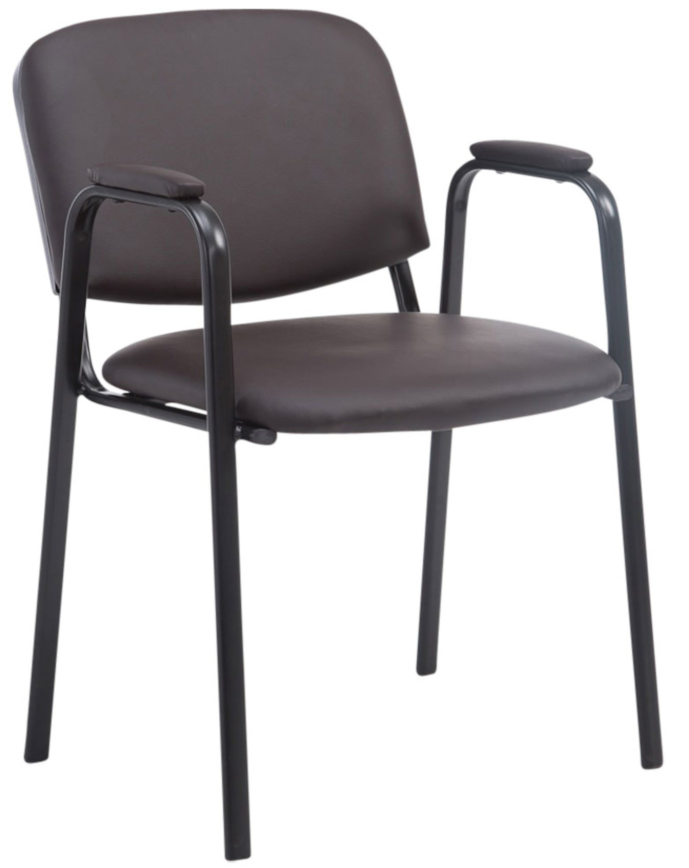 Set van 4 stapelstoelen Ken Pro kunstleer