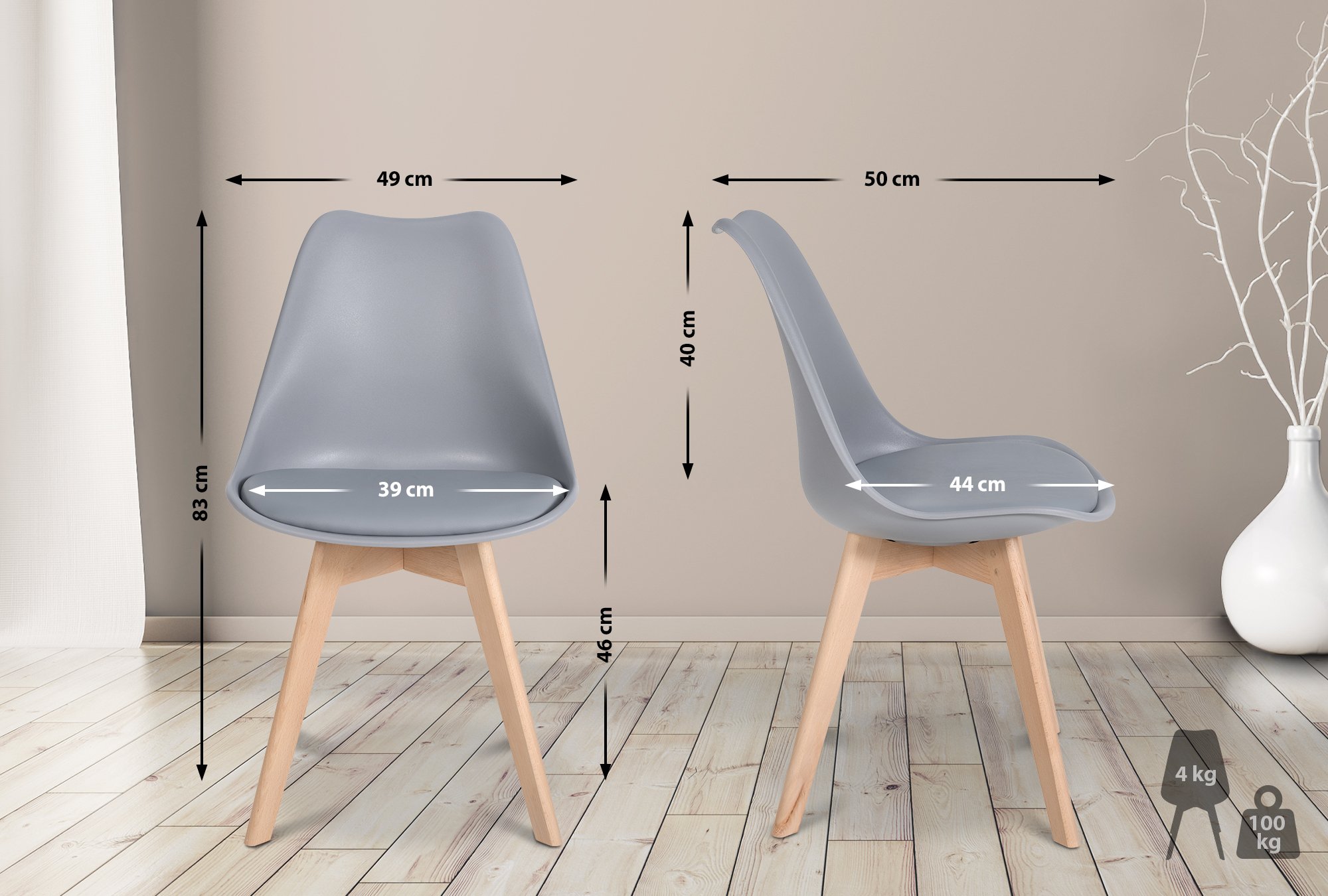 Set van 6 eetkamerstoelen Ramsey