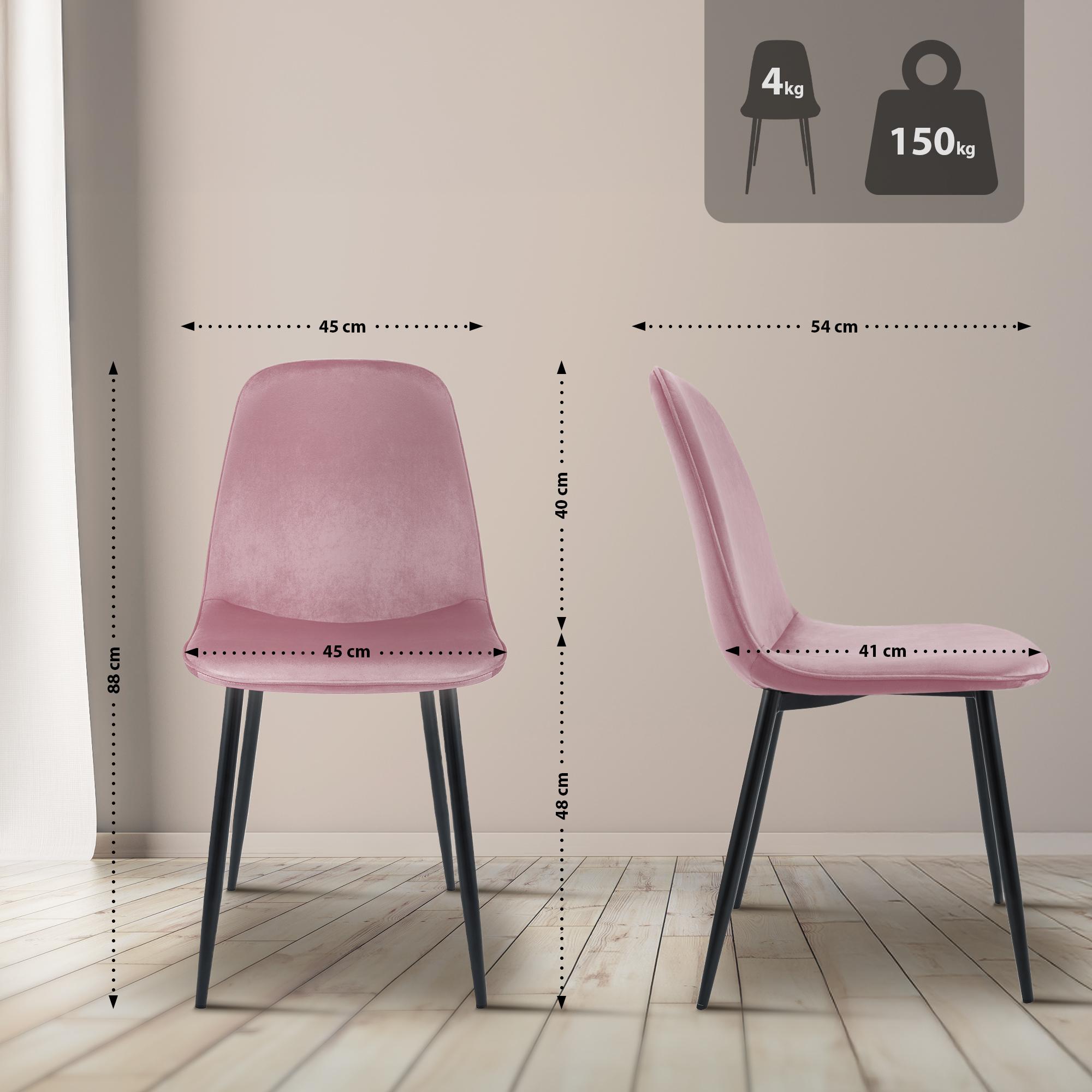 Set van 4 eetkamerstoelen Maryam