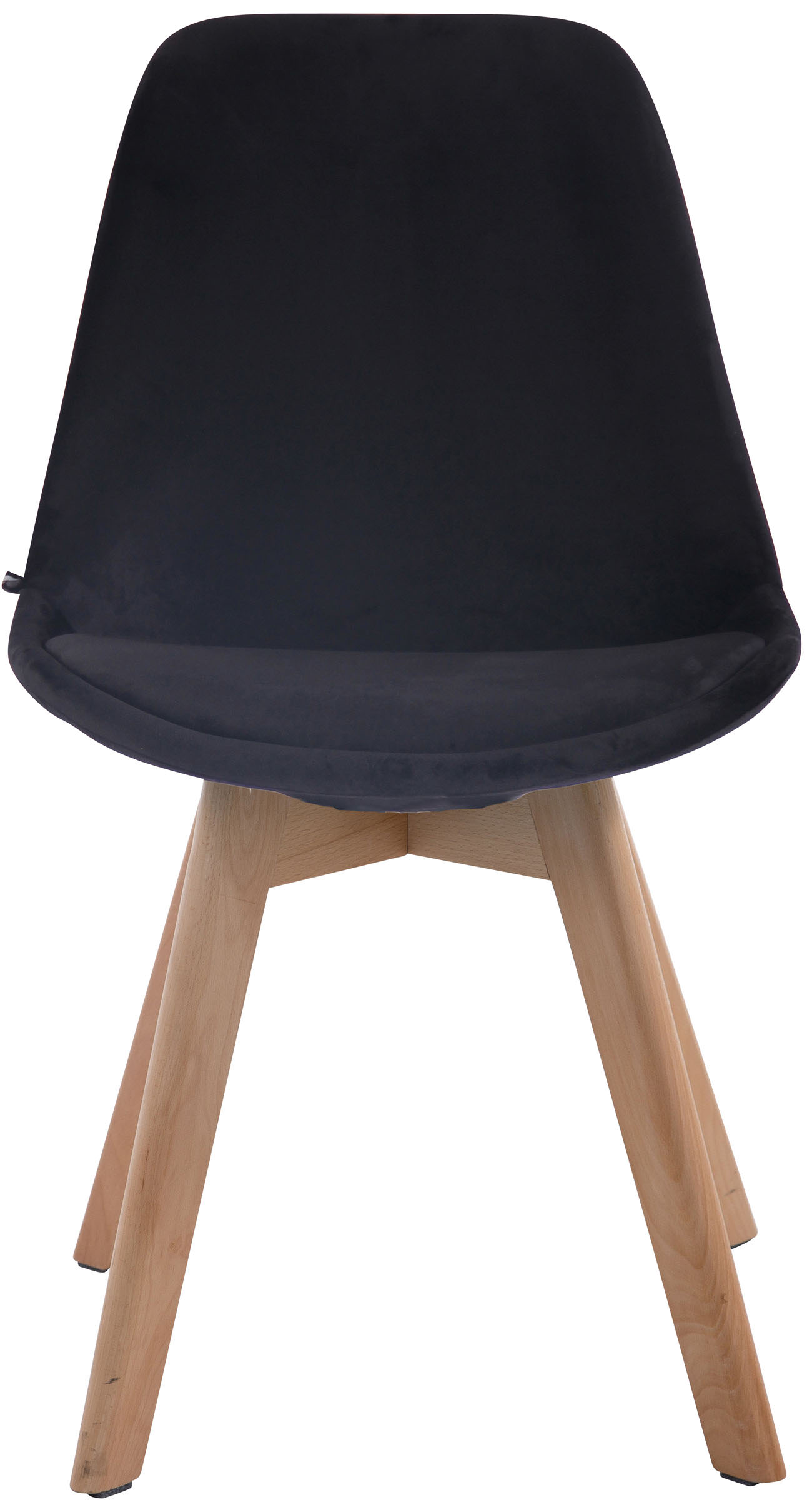 Set van 4 Eetkamerstoelen Borneo Fluweel
