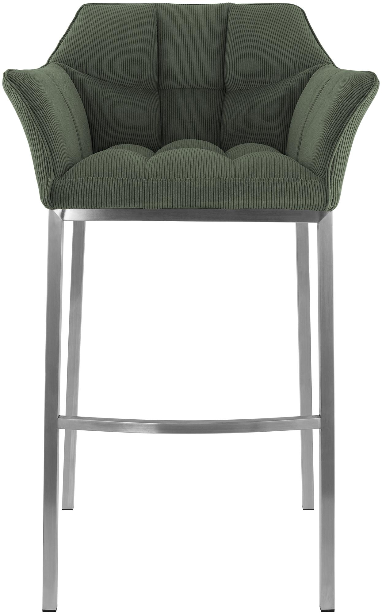 Barkruk Damaso Cord met Vierpootsframe