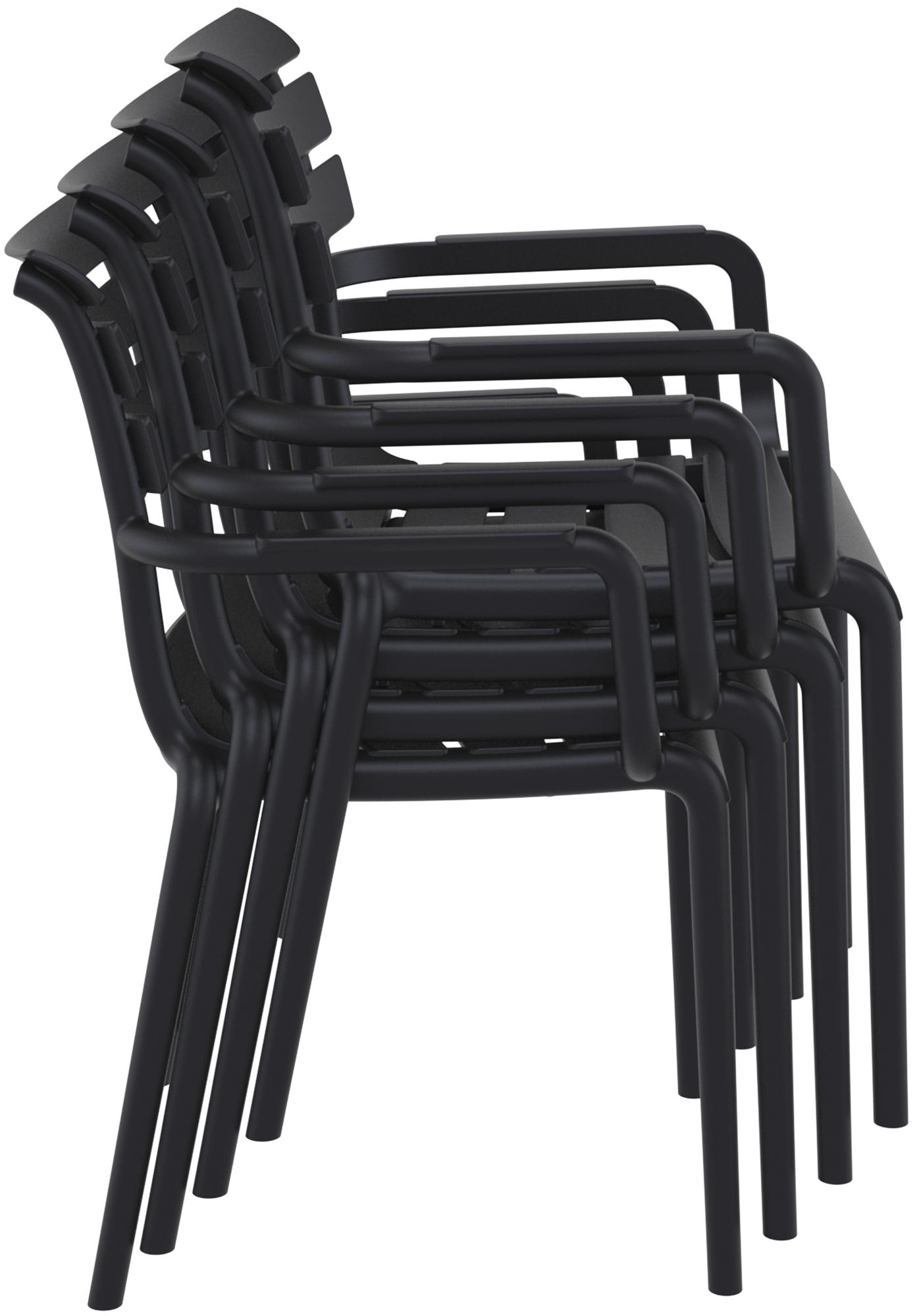 Set van 6 tuinstoelen Paris