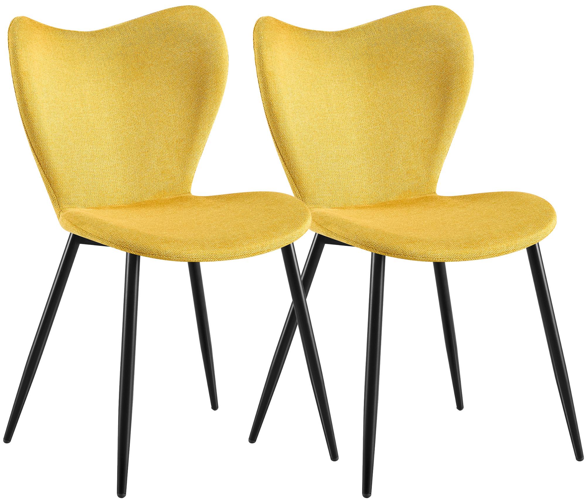 2-delige set eetkamerstoelen Maika