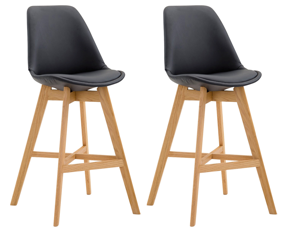 Set van 2 barkrukken Cannes Kunststof