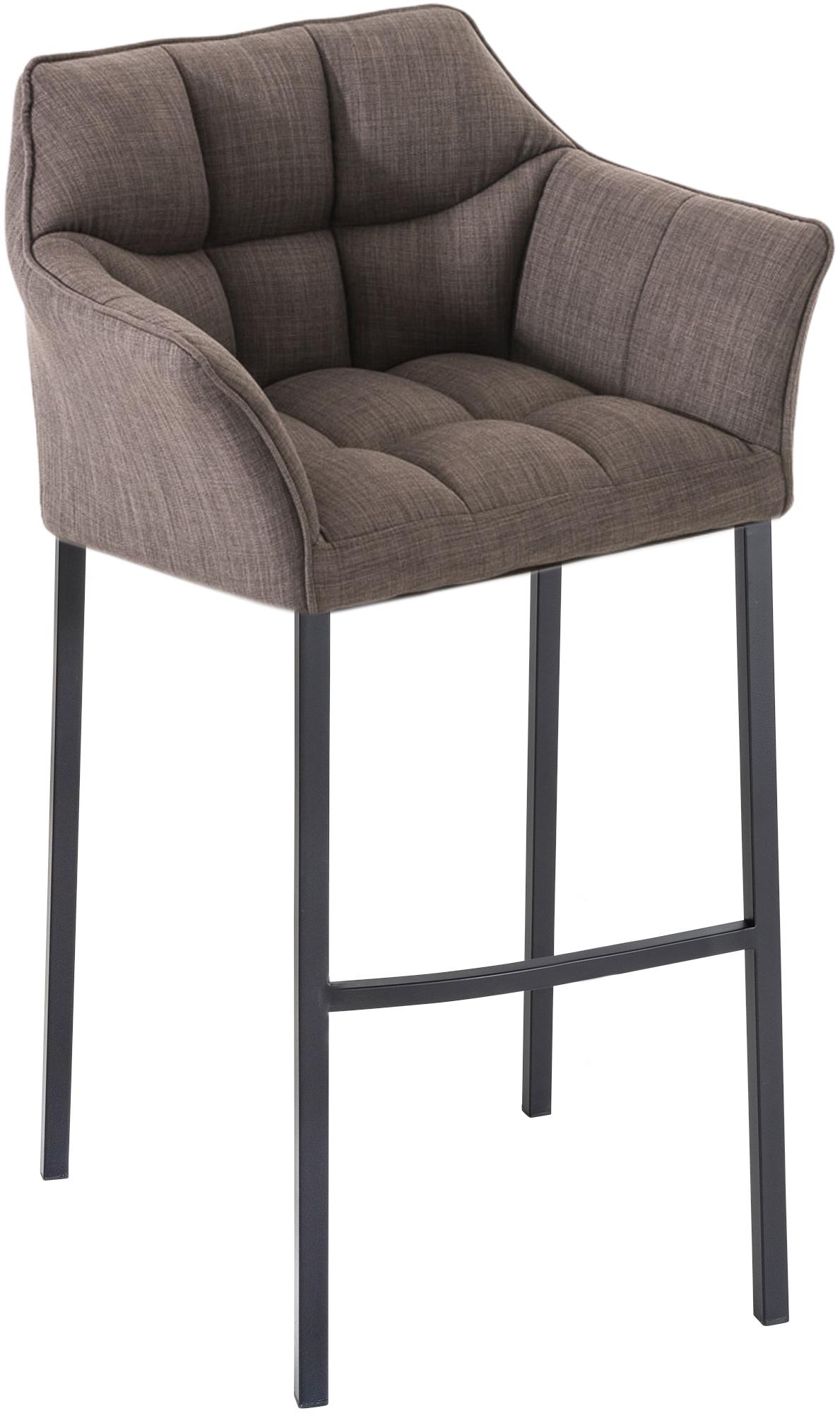 Barkruk Damaso Stof met Vierpootsframe