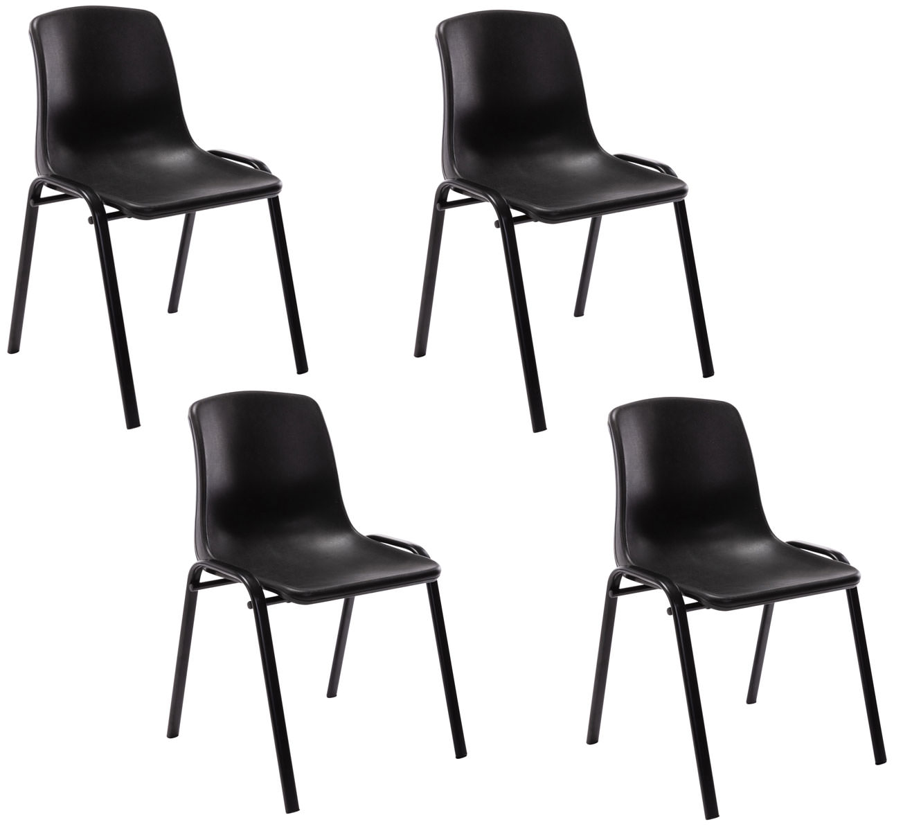 Set van 4 stapelstoelen Nowra