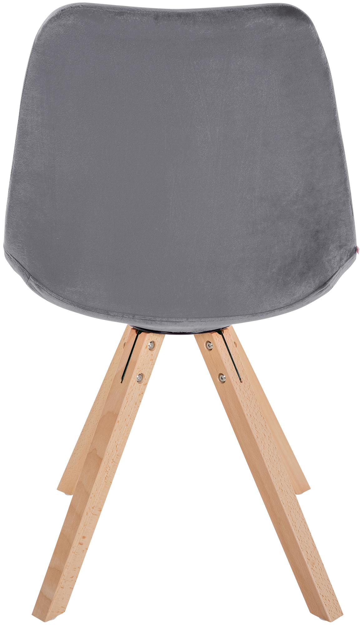 Set van 4 eetkamerstoelen Sofia fluweel