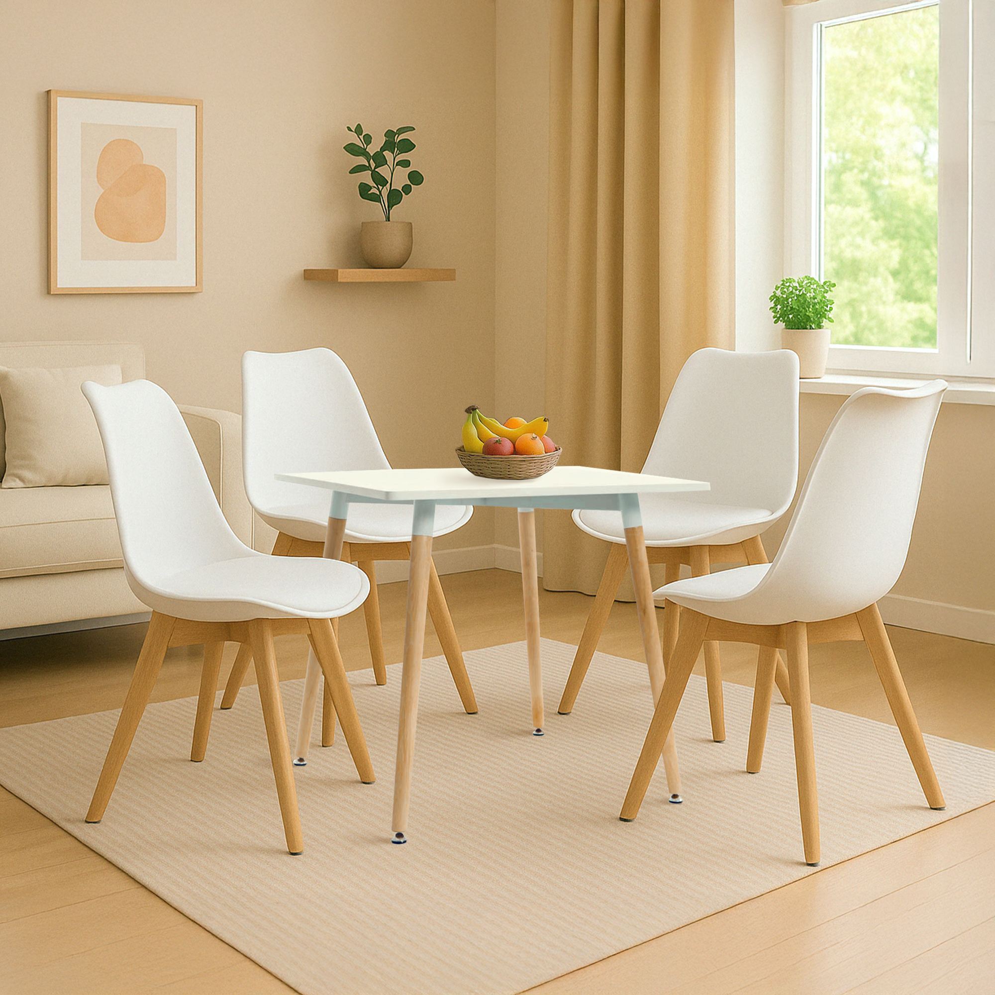 Eettafel met stoelen Lente