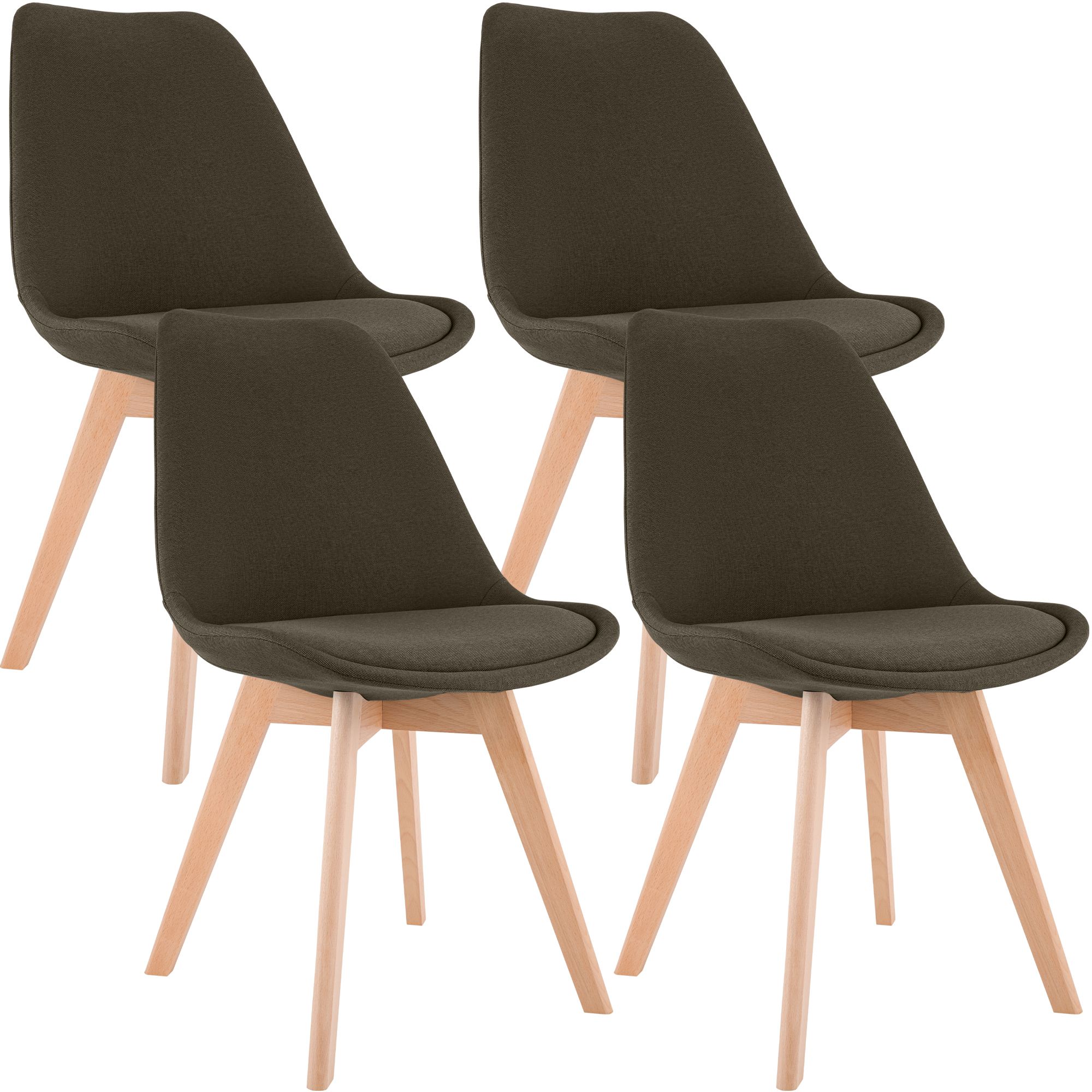4-delige set Linares eetkamerstoelen