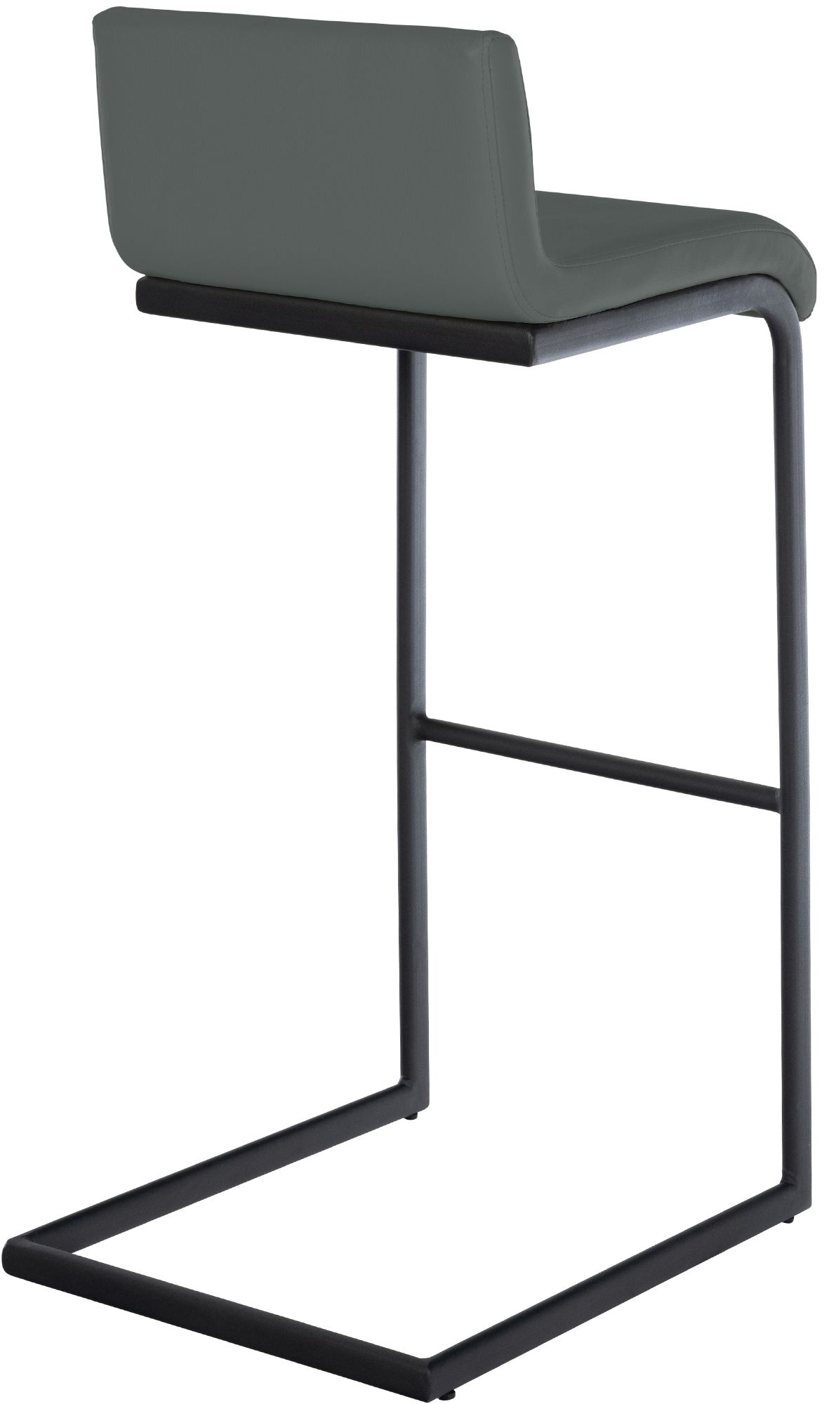 2-delige set barstoelen Newport zwart metalen frame