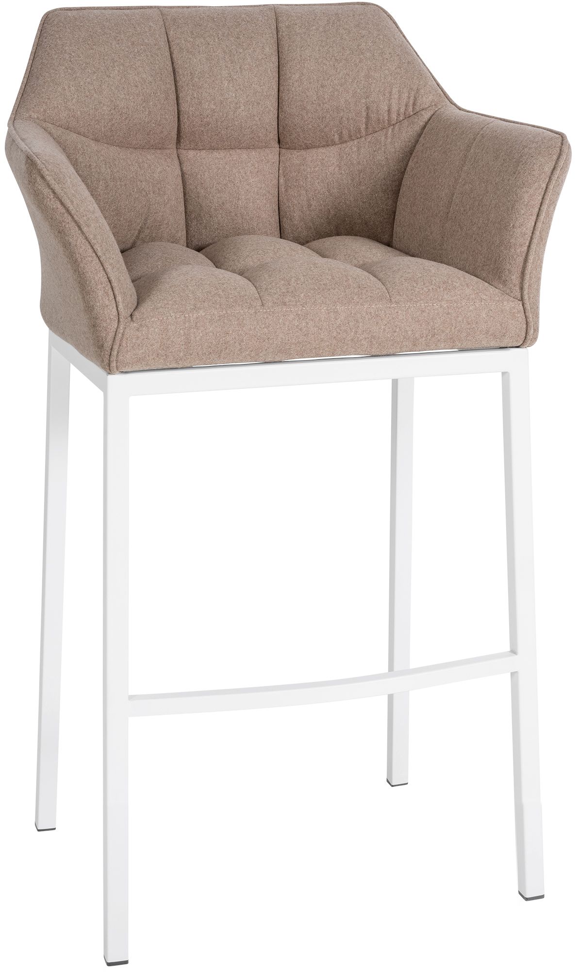 Barkruk Damaso Vilt met Vierpootsframe